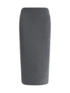 Tom Ford Women Cashmere Skirt In Gray