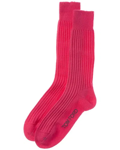 Tom Ford Cashmere Socks In Pink