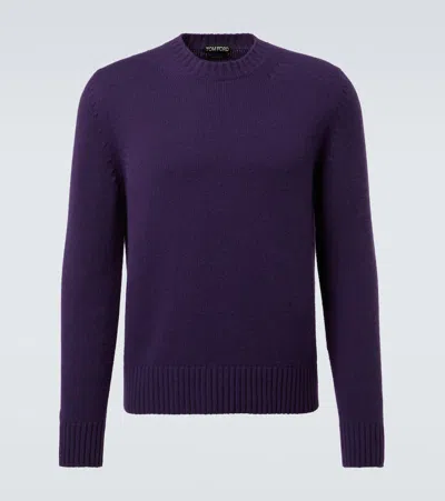 Tom Ford Pullover Aus Kaschmir In Blue
