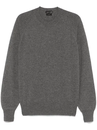 Tom Ford Cashmere Sweater In Grey