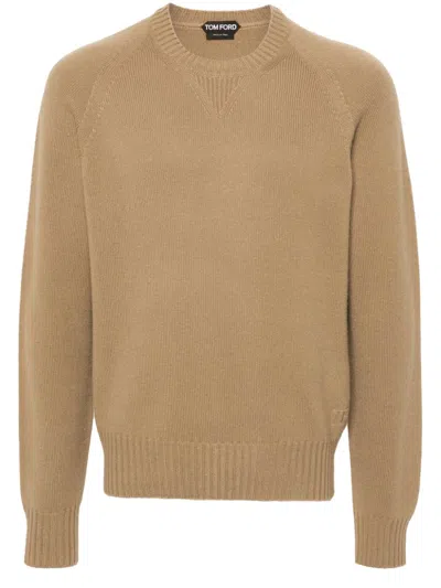 Tom Ford Cashmere Sweater In Nude