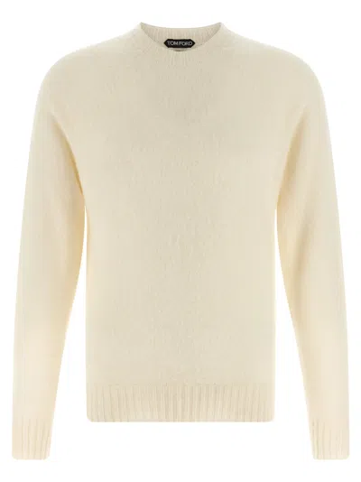 TOM FORD CASHMERE SWEATER SWEATERS AND CARDIGANS WHITE