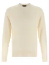 Tom Ford Seamless Ultrasoft Wool Crewneck Sweater In White