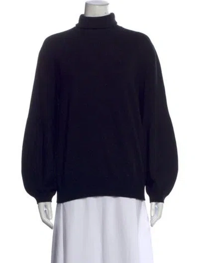 Pre-owned Tom Ford Cashmere Turtleneck Sweater In Black