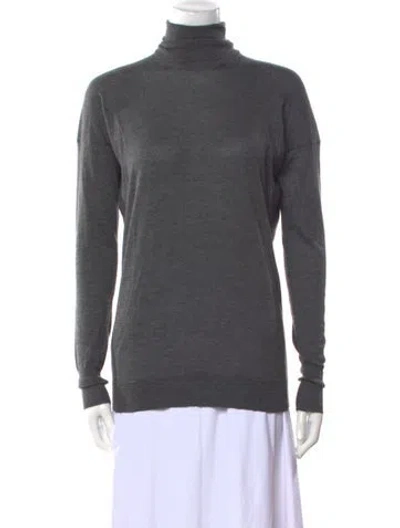 Pre-owned Tom Ford Cashmere Turtleneck Sweater In Gray