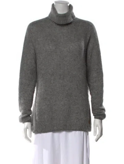 Pre-owned Tom Ford Cashmere Turtleneck Sweater In Gray
