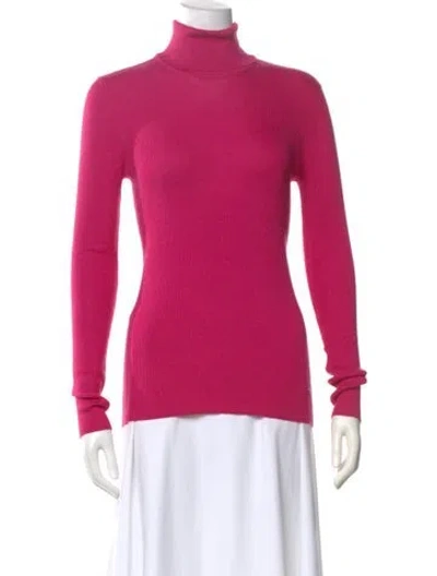 Pre-owned Tom Ford Cashmere Turtleneck Sweater In Pink
