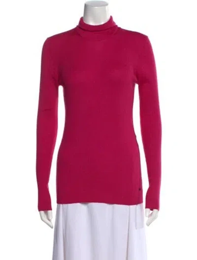 Pre-owned Tom Ford Cashmere Turtleneck Sweater In Pink