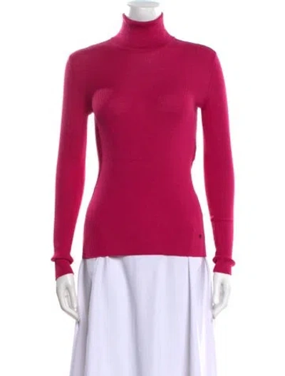 Pre-owned Tom Ford Cashmere Turtleneck Sweater In Pink