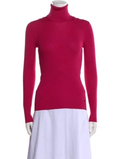 Pre-owned Tom Ford Cashmere Turtleneck Sweater In Pink