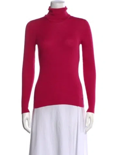 Pre-owned Tom Ford Cashmere Turtleneck Sweater In Pink