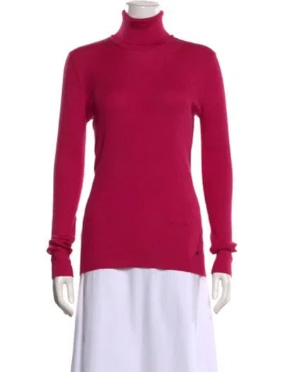 Pre-owned Tom Ford Cashmere Turtleneck Sweater In Pink