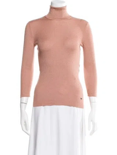 Pre-owned Tom Ford Cashmere Turtleneck Sweater In Pink