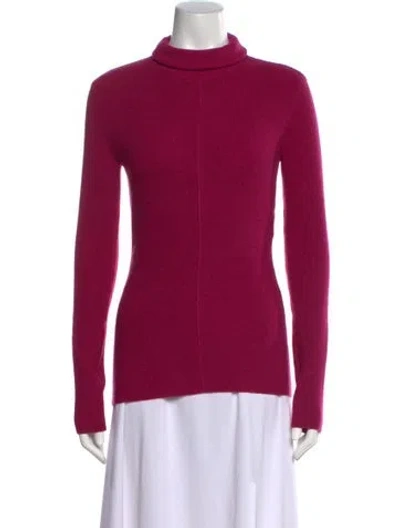 Pre-owned Tom Ford Cashmere Turtleneck Sweater In Purple