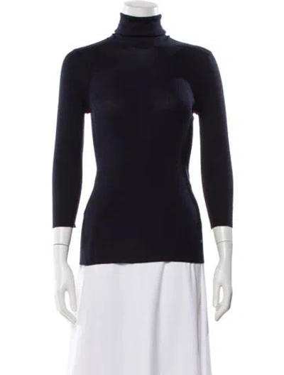 Pre-owned Tom Ford Cashmere Turtleneck Sweater W/ Tags In Blue