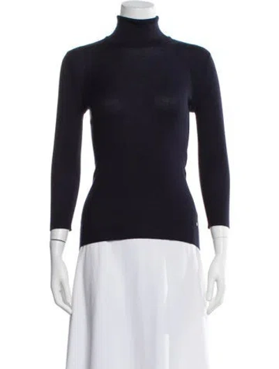 Pre-owned Tom Ford Cashmere Turtleneck Sweater W/ Tags In Blue