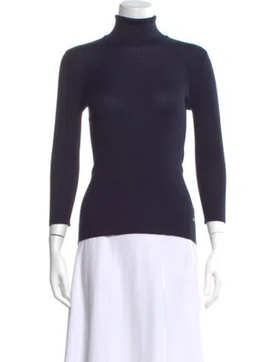 Pre-owned Tom Ford Cashmere Turtleneck Sweater W/ Tags In Blue