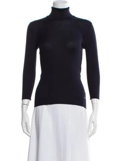 Pre-owned Tom Ford Cashmere Turtleneck Sweater W/ Tags In Blue