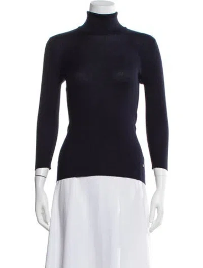 Pre-owned Tom Ford Cashmere Turtleneck Sweater W/ Tags In Blue