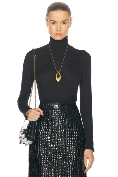 Tom Ford Cashmere Turtleneck Top In Black