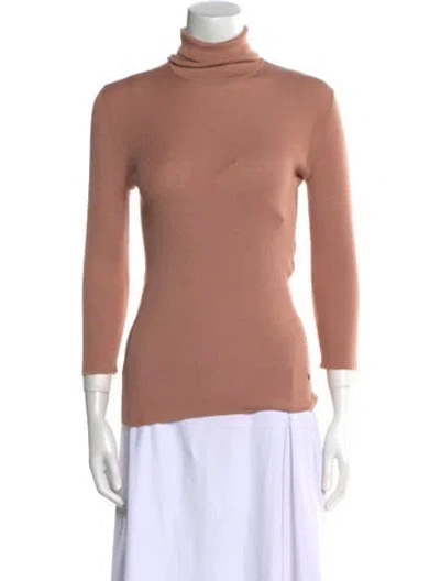 Pre-owned Tom Ford Cashmere Turtleneck Top In Pink