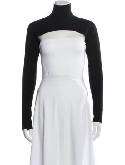 Pre-owned Tom Ford Cashmere Turtleneck Top In White