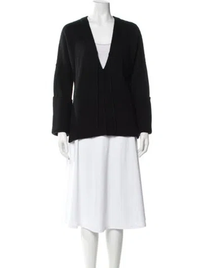 Pre-owned Tom Ford Cashmere V-neck Sweater In Black