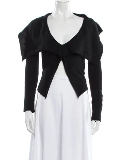 Pre-owned Tom Ford Cashmere V-neck Sweater In Black