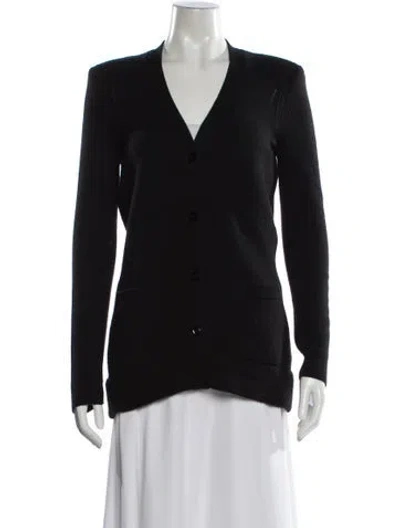 Pre-owned Tom Ford Cashmere V-neck Sweater In Black