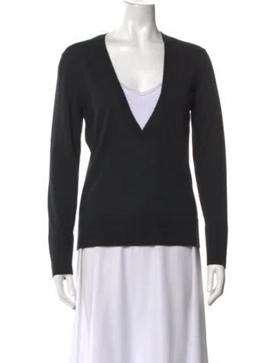 Pre-owned Tom Ford Cashmere V-neck Sweater In Black