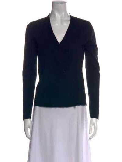 Pre-owned Tom Ford Cashmere V-neck Sweater In Black