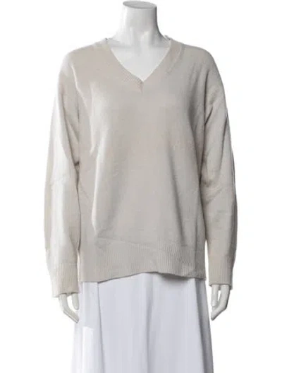 Pre-owned Tom Ford Cashmere V-neck Sweater In Neutrals