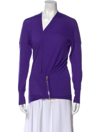 Pre-owned Tom Ford Cashmere V-neck Sweater In Purple