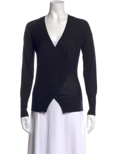 Pre-owned Tom Ford Cashmere V-neck Top In Black
