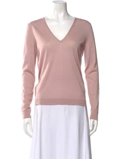 Pre-owned Tom Ford Cashmere V-neck Top In Pink