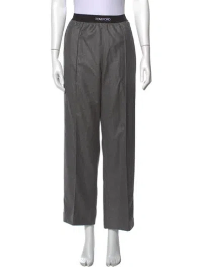 Pre-owned Tom Ford Cashmere Wide Leg Pants In Grey
