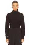 Tom Ford Cashmere Wrap Collar Sweater In Black