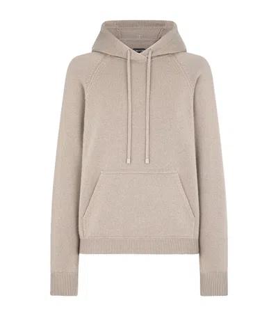 Tom Ford Cashmere-blend Hoodie In Neutral
