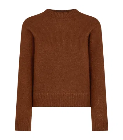 Tom Ford Cashmere-blend Sweater In Brown