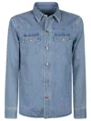 Tom Ford Washed Cotton Denim Jacket In Blue