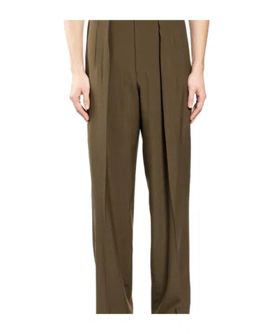 Tom Ford Casual Pants With Belt Loops In Green