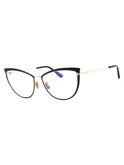 Tom Ford Cat Eye Eyeglasses For Women - Stylish Metal Frames In Black