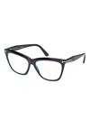 Tom Ford Cat-eye Frame Glasses In Black