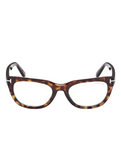 Tom Ford Cat-eye Frame Glasses In Brown