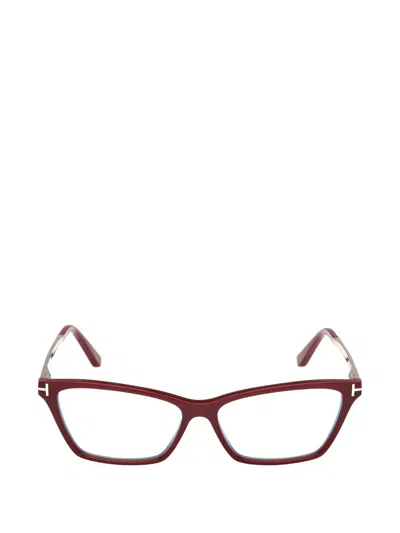 Tom Ford Cat-eye Frame Glasses In Brown