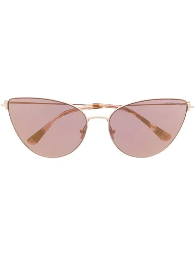 Tom Ford Cat-eye Frame Logo Sunglasses In Pink