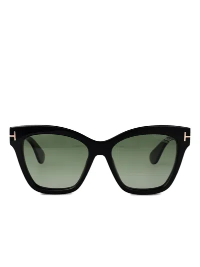 Tom Ford Cat-eye Frame Sunglasses In Black