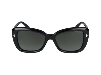 Tom Ford Maeve 55mm Gradient Butterfly Sunglasses In Black