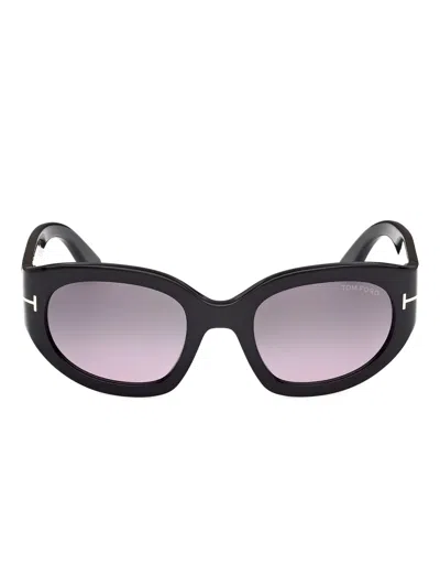 Tom Ford Cat-eye Frame Sunglasses In Black