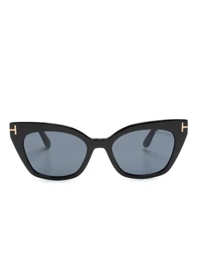 Tom Ford Cat Eye-frame Tinted Sunglasses In Black